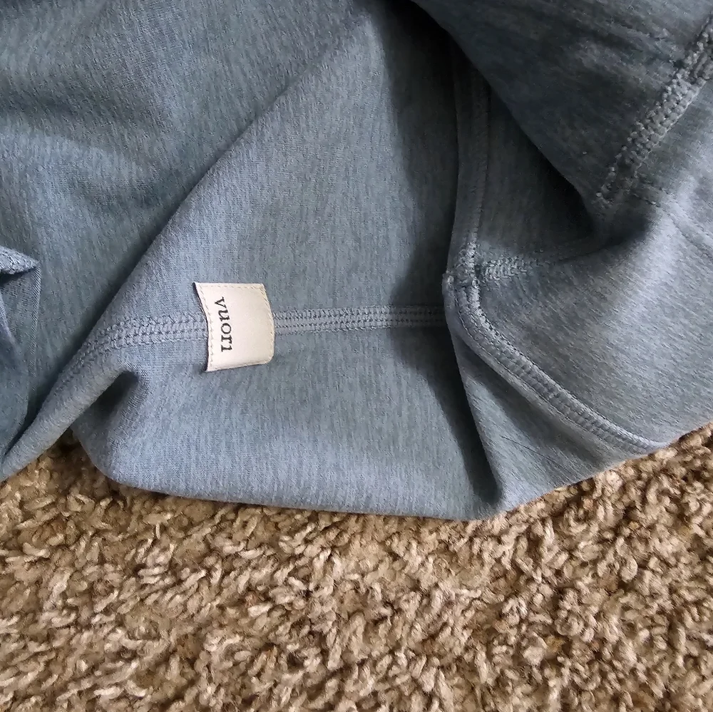 Vuori Light Blue High-Waist Leggings with Drawstring Waistband - Picture 6 of 6